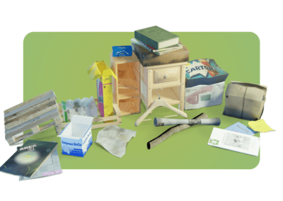 recyclage déchets carton-bois