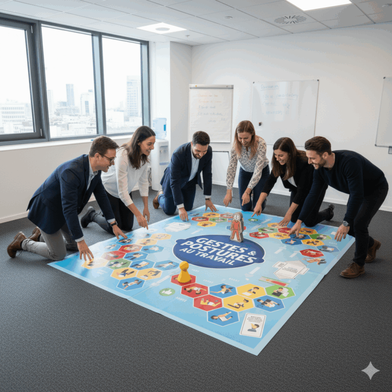 Jeu géant gestes et postures