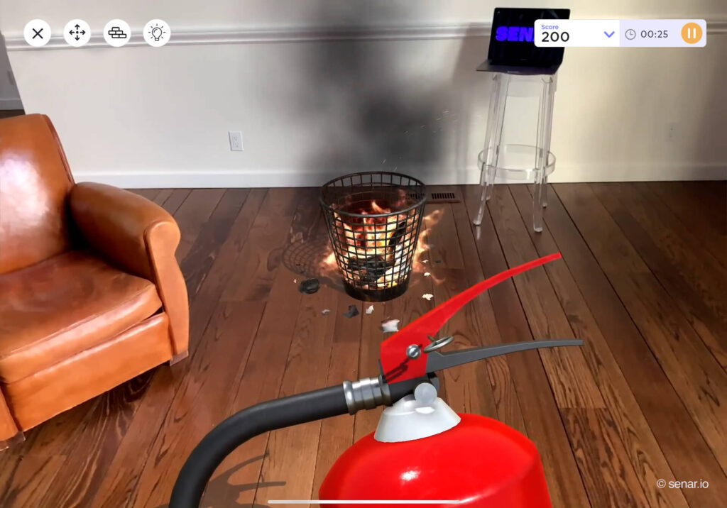 AR sécurité incendie