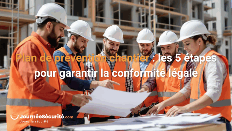 Plan de pr&eacute;vention chantier