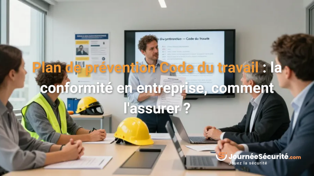 Plan de pr&eacute;vention Code du travail
