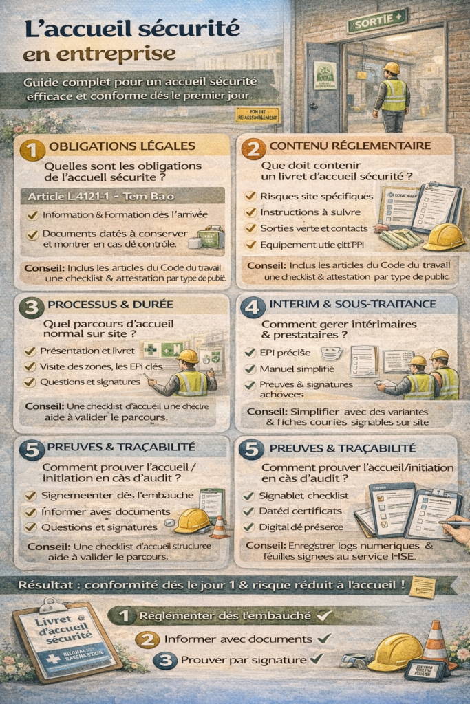 Accueil s&eacute;curit&eacute; en entreprise