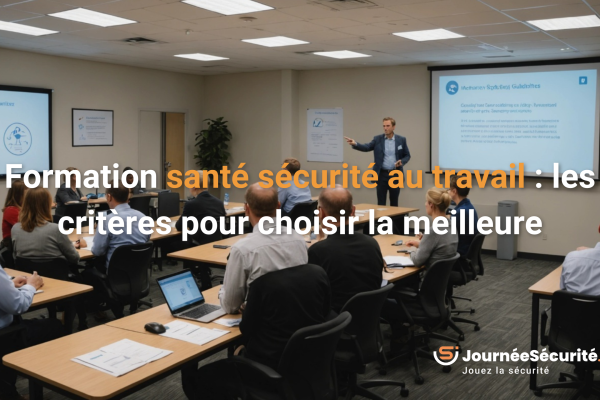 Formation santé sécurité au travail