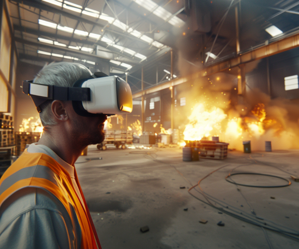 exercice réalité virtuelle mise en situation risques incendies